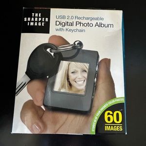 Sharper Image Digital Photo Album with Keychain. NWT